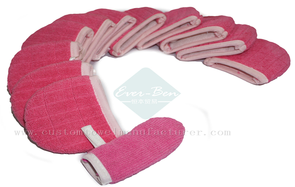 China Bulk Custom Microfiber Towel Glove Cleaning Rags Supplier for American Europe